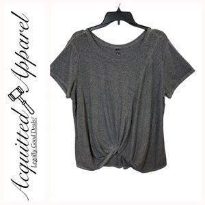 Core 10 Women’s Twist Knotted Front Yoga Workout Casual Top 3X